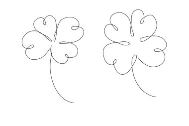 Clover Kelt 'in şanslı sembolü, beyaz üzerine izole edilmiş geleneksel dekoratif sanat eseri. Patrick günü tatili. Vektör illüstrasyonu