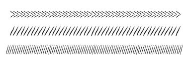 Çizgi karalama sınırı, çapraz çizgiler. Bölme şeridi eğik çizgili geometrik soyut sınır. Çapraz ızgara. Geometrik kesik bant. Vektör illüstrasyonu