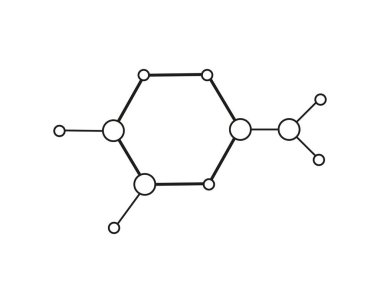 İnbot ağları bağlantı sistemi sembol çizgisi simgesi. Molekül ya da atom yapısı, iletişim sosyal medya bağlantıları. Soyut hisse ya da iş altyapısı. Vektör illüstrasyonu