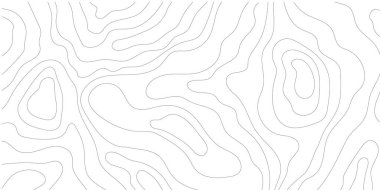 Topografik harita çizgileri retro geometrik soyut kabartma görüntüleme şablonu. Kara ya da su dokusu, şebeke çizgisi. Yükseklik, coğrafya ve arazi yolu ile Topo. Vektör illüstrasyonu
