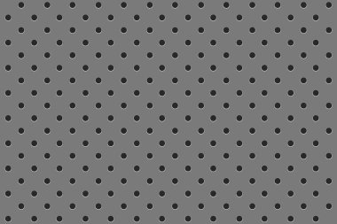 Tahta tahta tahta gri duvarda daire şeklinde noktalar, geometrik ızgara deseninde delikler var. Kancalar için delinmiş bir panel. - Evet. Vektör illüstrasyonu