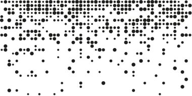 Noktalı nokta daire tahıl gürültüsü, yarım ton etkisi, nokta çalışmasını dağıt, arkaplan mozaik pikselini dağıt. - Evet. Vektör illüstrasyonu