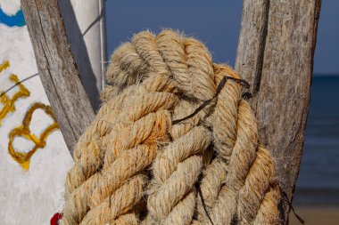 Adriyatik kıyılarından birinde bir deniz atmosferi. Güneş tarafından soluk soluk, yıpranmış bir halat, eski bir sörf tahtasına bağlanmış..