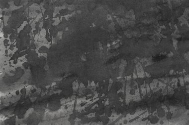 Kağıt arkaplan dokusuna siyah ve gri watwercolor