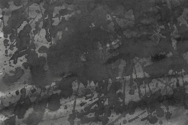 Черный Серый Акварель Окрашены Бумажном Фоне Текстуры — стоковое фото