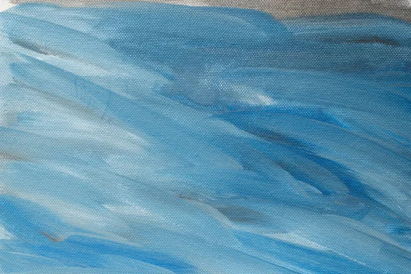 Szaro Niebieskie Kolory Malowane Tło Płótnie Artysty Tekstury — Zdjęcie stockowe