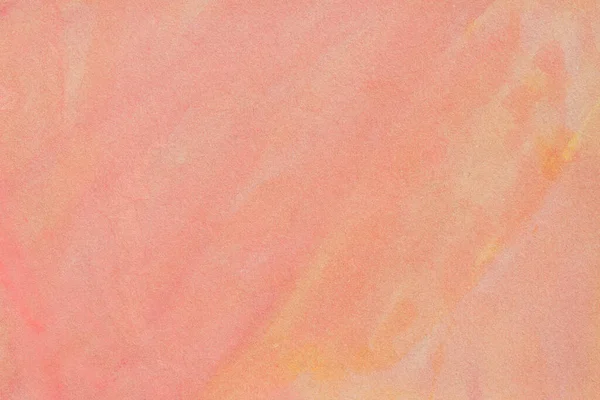 Blek Orange Rosa Akvarell Papper Bakgrund Konsistens — Stockfoto