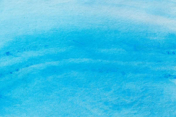 Blau Bemalter Aquarell Hintergrund Auf Papier Textur — Stockfoto