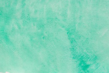 Kağıt dokusu üzerine yeşil boyalı suluboya arkaplan