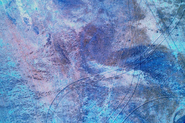Vue Dessus Estuaire Sec Bleu Tonique Nature Abstraite Texture Des — Photo