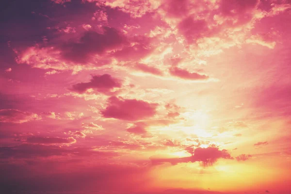 Cielo Nuvoloso Rosso Tramonto Sky Texture Sfondo Della Natura Astratta — Foto Stock