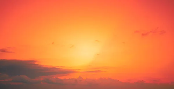 Orange sky at sunset. Sky texture, abstract nature background