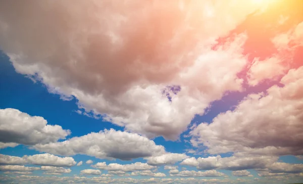 Cielo Nuvoloso Blu Naturale Sky Texture Sfondo Della Natura Astratta — Foto Stock