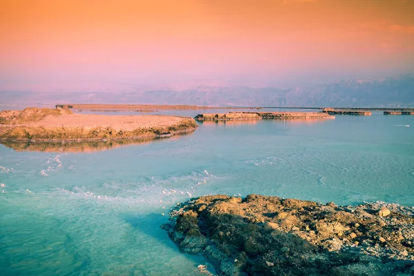 Берег Мертвого Моря Айн Бокек Ізраїль — стокове фото