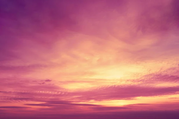 Céu Nublado Colorido Pôr Sol — Fotografia de Stock