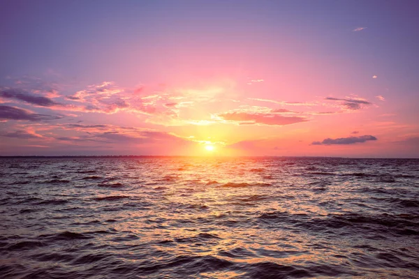 Przylądek Morski Wcześnie Rano Wschód Słońca Nad Morzem Krajobraz Naturalny — Zdjęcie stockowe