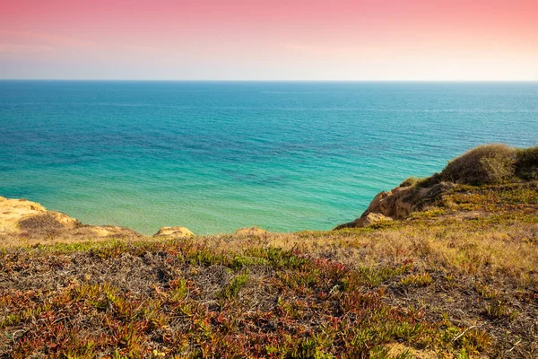 stock image Beautiful seashore in summer. Netanya city, Israel