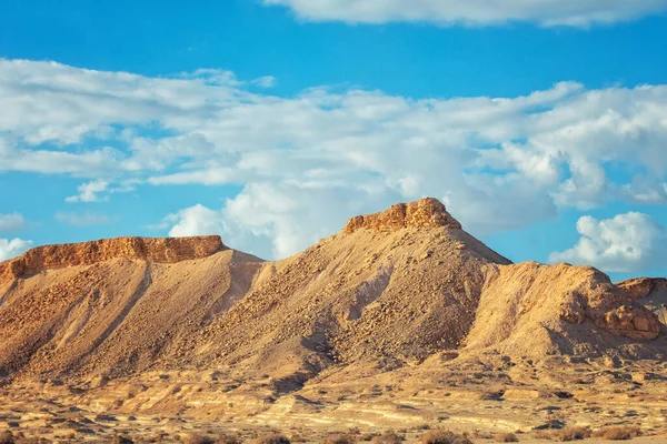 Widok Pustynię Widok Dolinę Górami Charakter Izraela — Zdjęcie stockowe