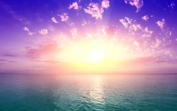 Przylądek Morski Wcześnie Rano Wschód Słońca Nad Morzem — Zdjęcie stockowe