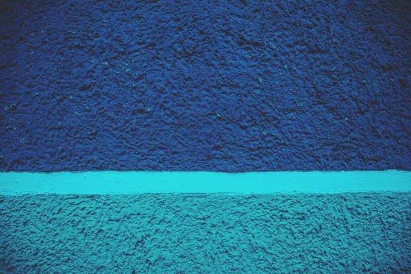 Mur Béton Est Moitié Peint Avec Peinture Bleue Résumé Fond — Photo