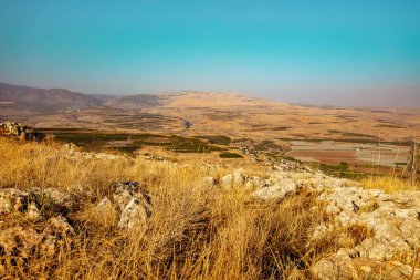 Arbel Dağı 'nın manzarası. Celile, İsrail