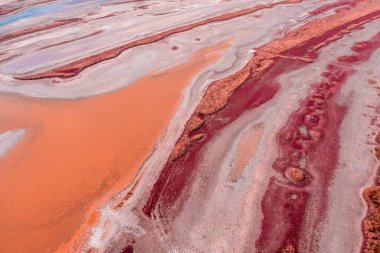 Soyut doğa geçmişi. Kuru haliçlerin üst manzarası. Kara dokusu