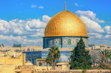 temple mount Kudüs, İsrail üzerinde kaya kubbe