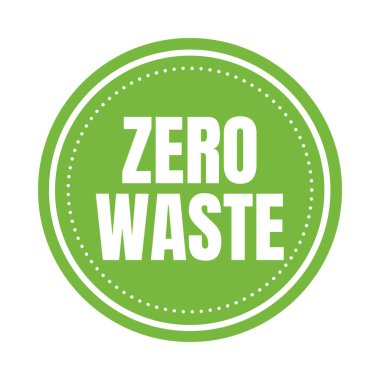 Sıfır atık simgesi illüstrasyonu