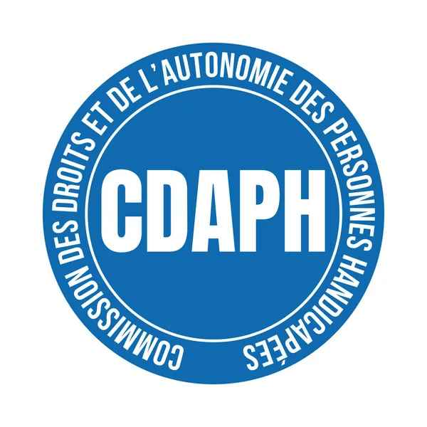 Komisja Cdaph Praw Autonomii Osób Niepełnosprawnych Cdaph Commission Des Droits — Zdjęcie stockowe