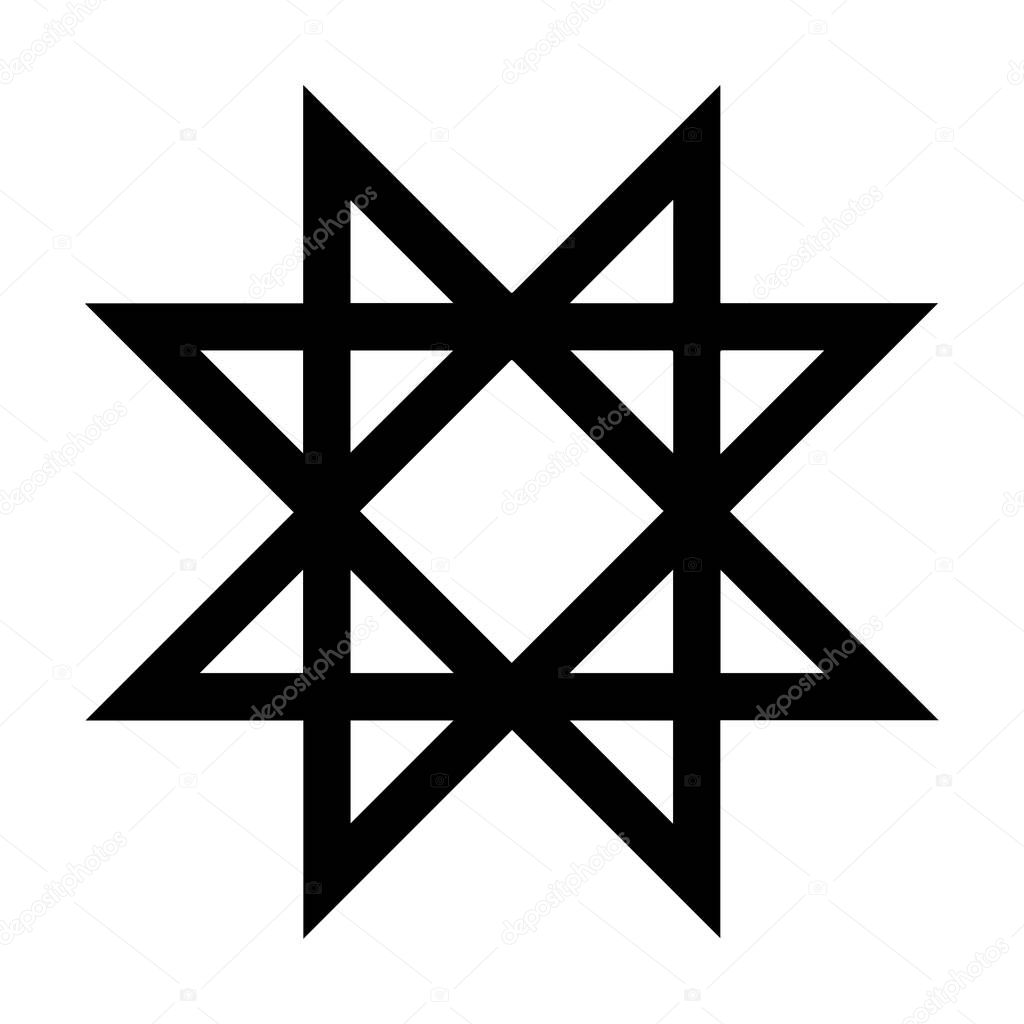 Auseklis symbol icon illustration