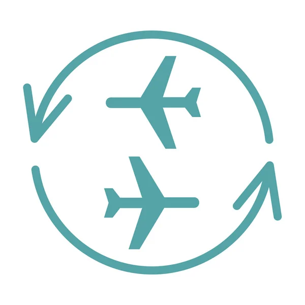 Ikona Symbolu Lotów Łączonych — Zdjęcie stockowe