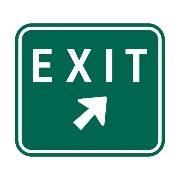 Exit Road Sign Icon — 스톡 사진