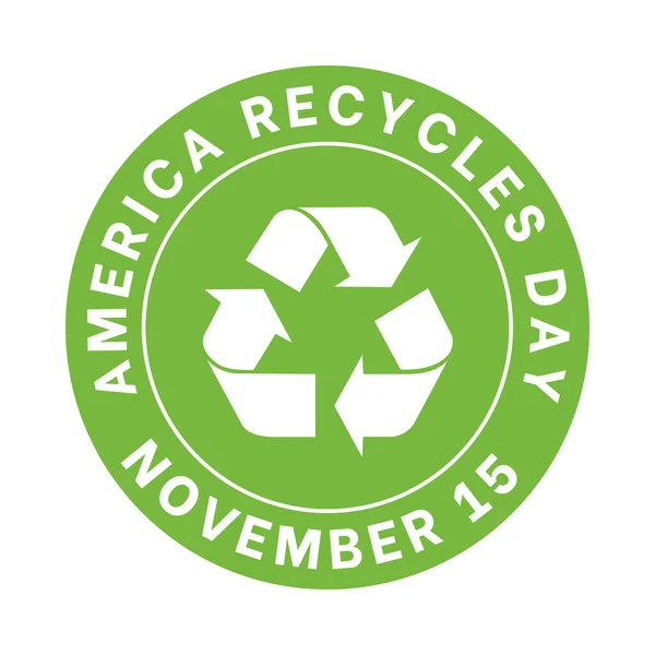 Amerca Recycle Icône Symbole Jour — Photo