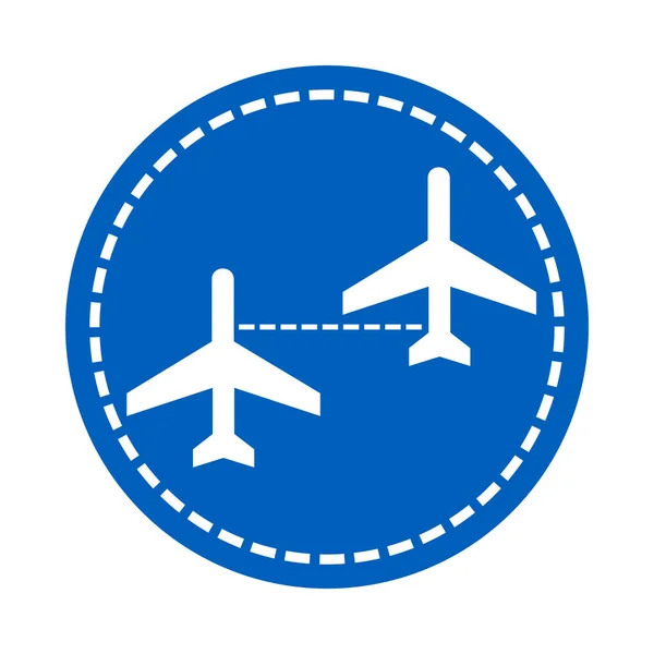 Піктограма Символу Єднання Рейсів — стокове фото