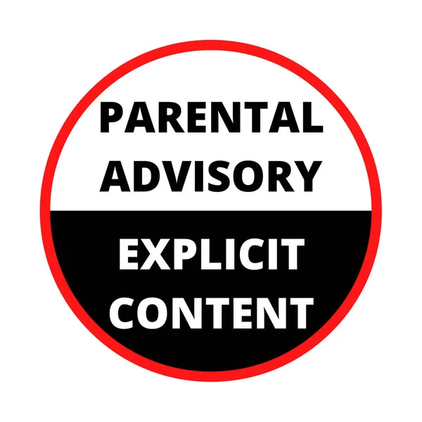 Ausdrückliche Kennzeichnung Von Inhalten Durch Die Elternberatung — Stockfoto
