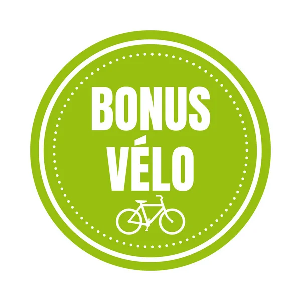 Bicycle Bonus Symbol France Called Bonus Velo French Language — Stock Photo, Image