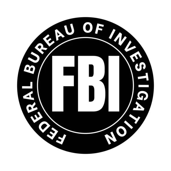 Fbi捜査記号アイコンの連邦局 — ストック写真