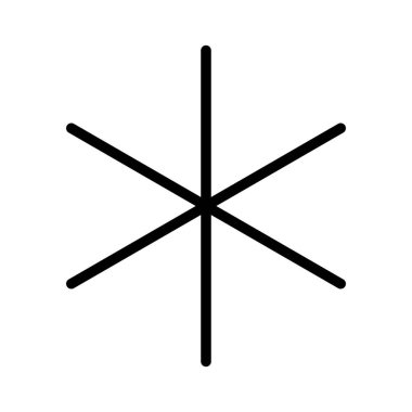 Asterisk simgesi illüstrasyonu 