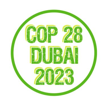 Dubai Birleşik Arap Emirlikleri sembolünde COP 28 