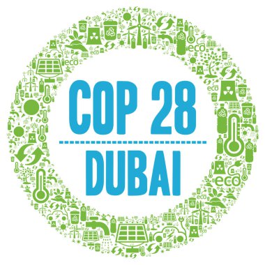 Dubai Birleşik Arap Emirlikleri sembolünde COP 28