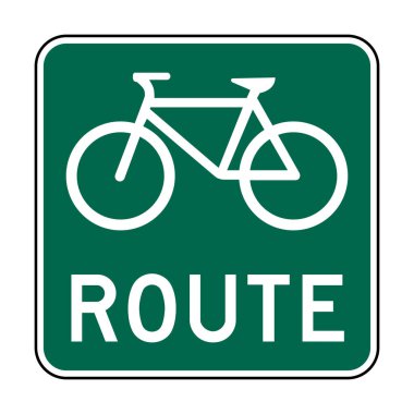 Bisiklet yolu simgesi illüstrasyonu