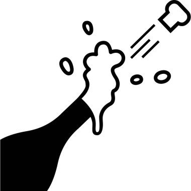 Şampanya sembolü resimleme