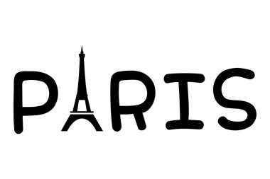 Paris symbol icon illustration