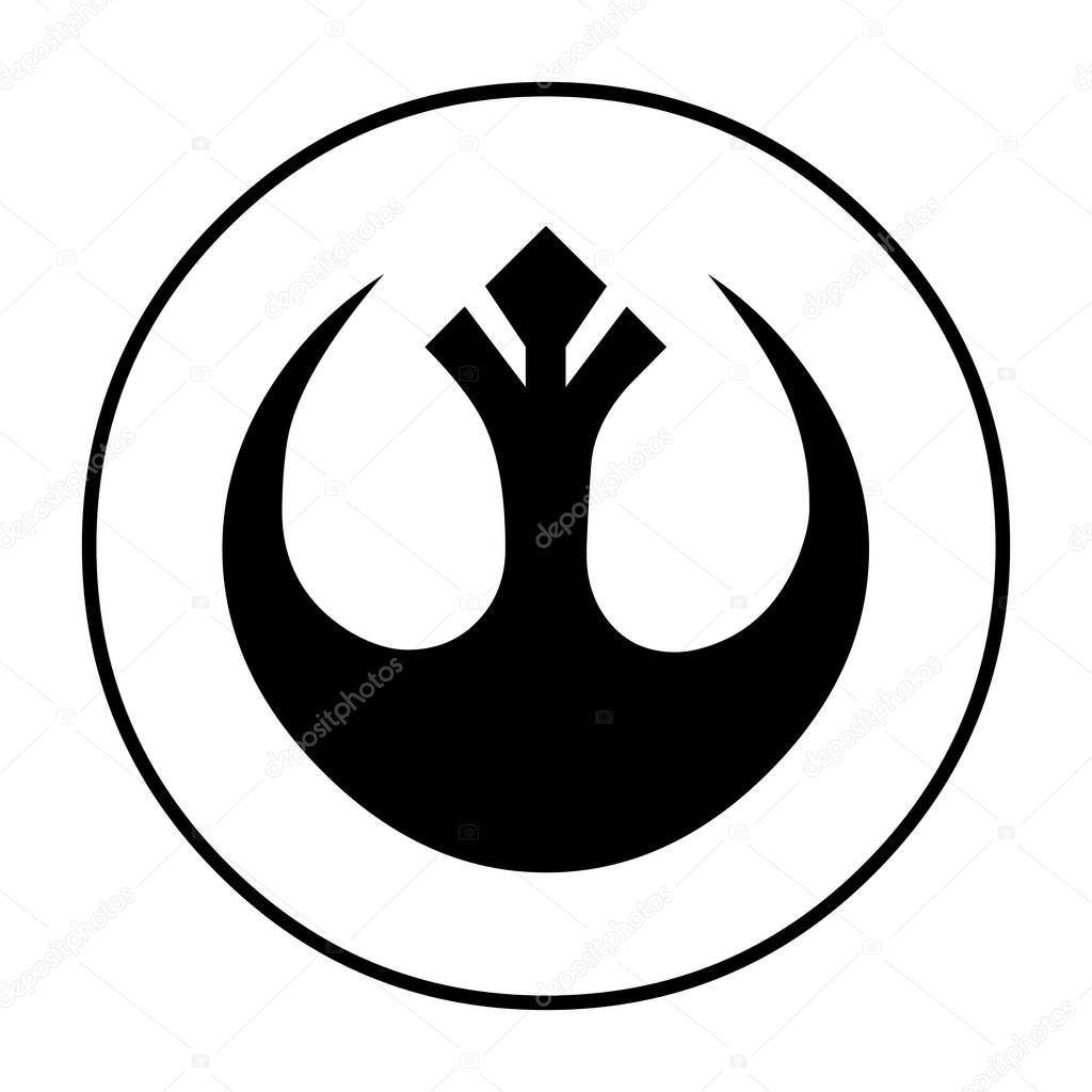 Rebel alliance symbol icon