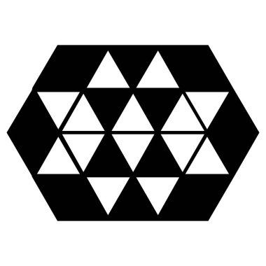 Altıgen sembolü illüstrasyonu 