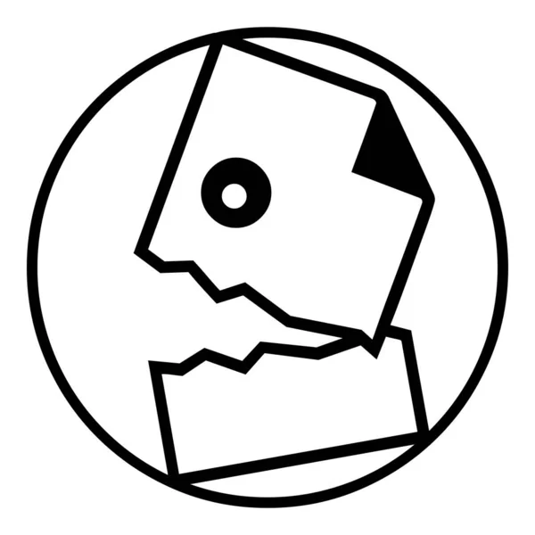 Broken contract symbol icon