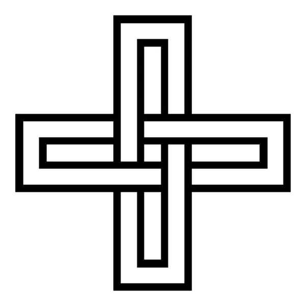 Solomon knot symbol icon