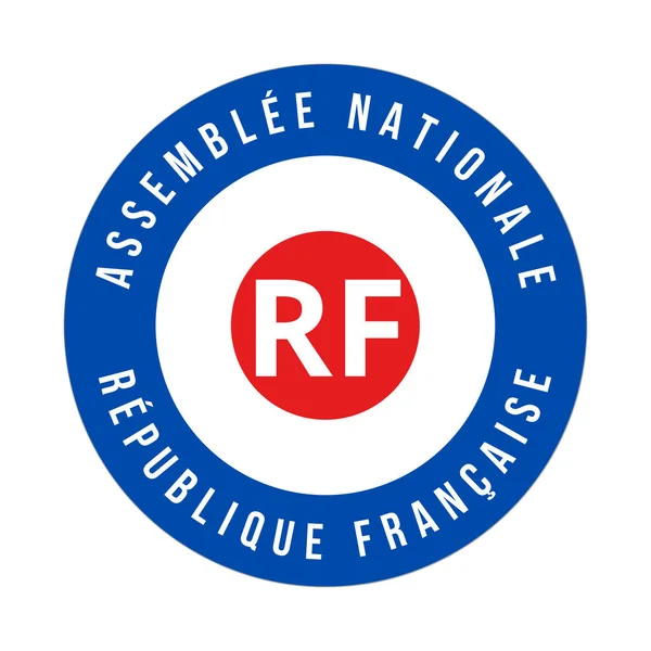Nationalförsamling Frankrike Symbol Ikon — Stockfoto
