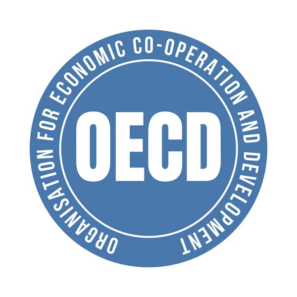 Oecd Організація Економічного Співробітництва Розвитку Символ Ікони — стокове фото