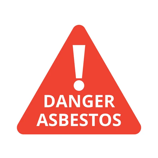Danger Asbestos Symbol Icon — Stock Photo, Image